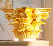 Buon Fresco's 24 Karat Gold Leaf Capitol