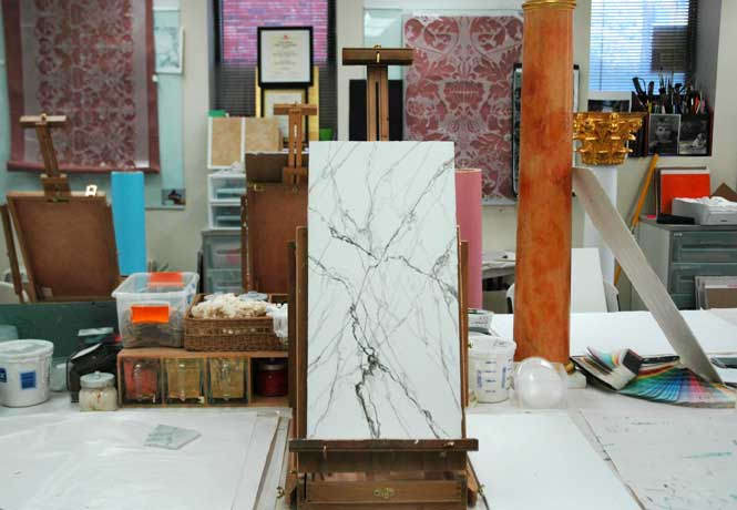 Venetian Plaster as Marble at Academy of Wall Artistry