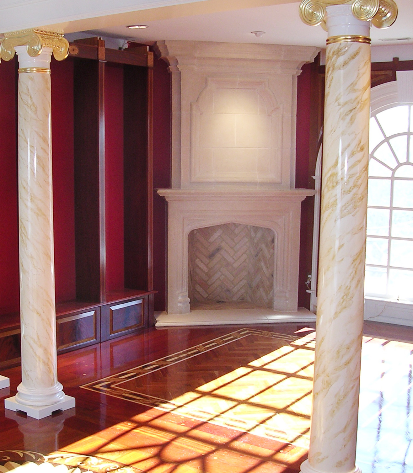 Venetian Plaster on Columns